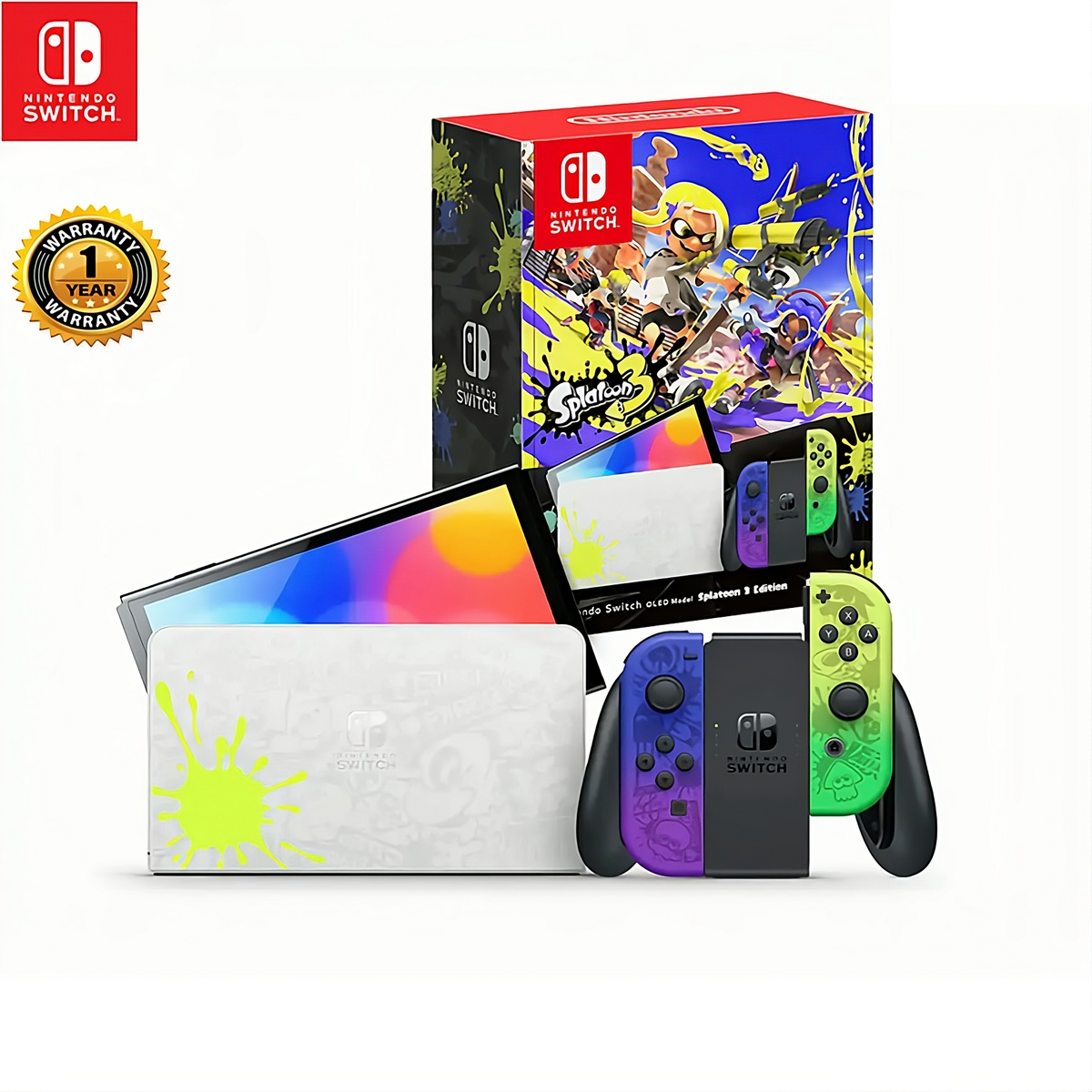 Nintendo Switch OLED Model Splatoon 3 Limited Edition Console Wholesale Supply